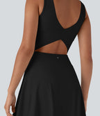 Robe SoftlyZero™ Airy de danse mini 2-en-1 dos nu, col U, bretelles croisées, poches latérales et effet frais InstantCool, accès facile Easy Peasy
