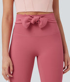 Legging yoga 7/8 SoftlyZero™ taille haute froncé avec lien dos - UPF50+