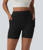 Halara UltraSculpt™ Cycliste de sport taille haute ventre plat push-up 12,5 cm avec poches