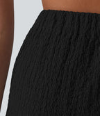 Jupe midi décontractée taille haute