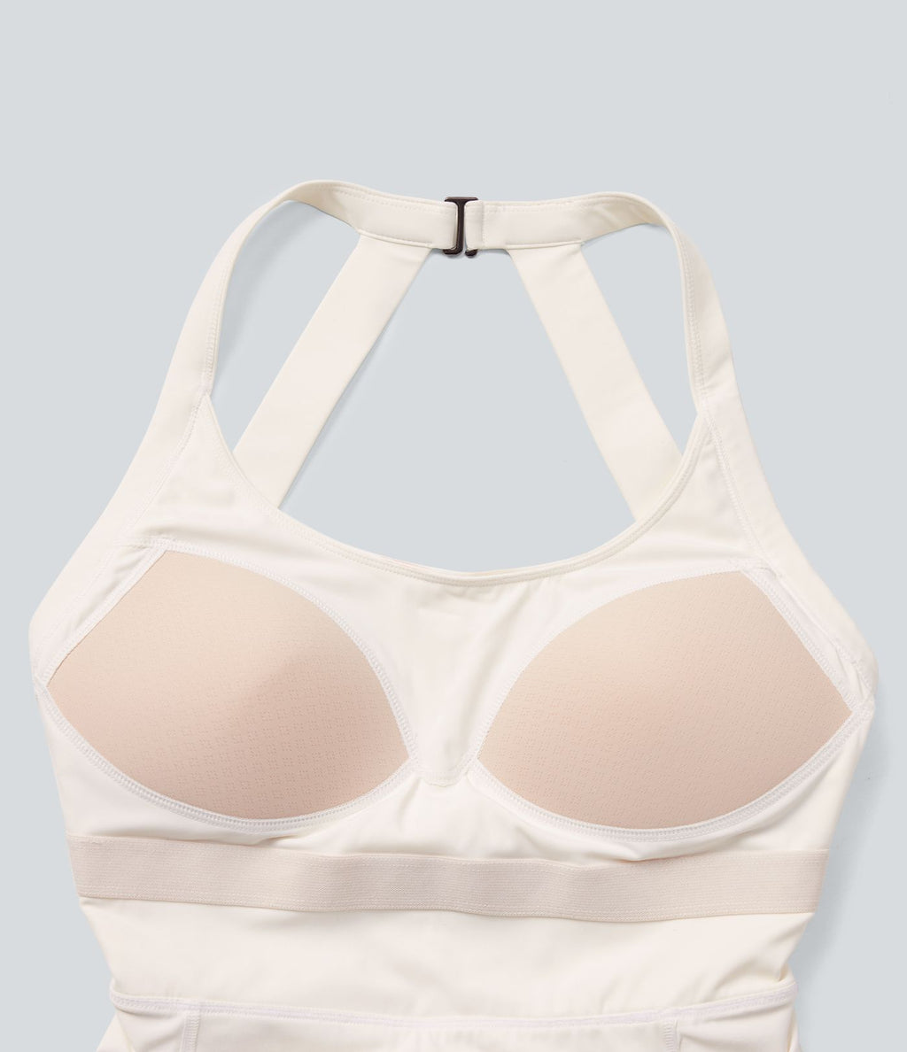 Softlyzero™ Airy Robe de yoga dos nu avec torsade effet fraîcheur et short intégré - Version Easy Peasy