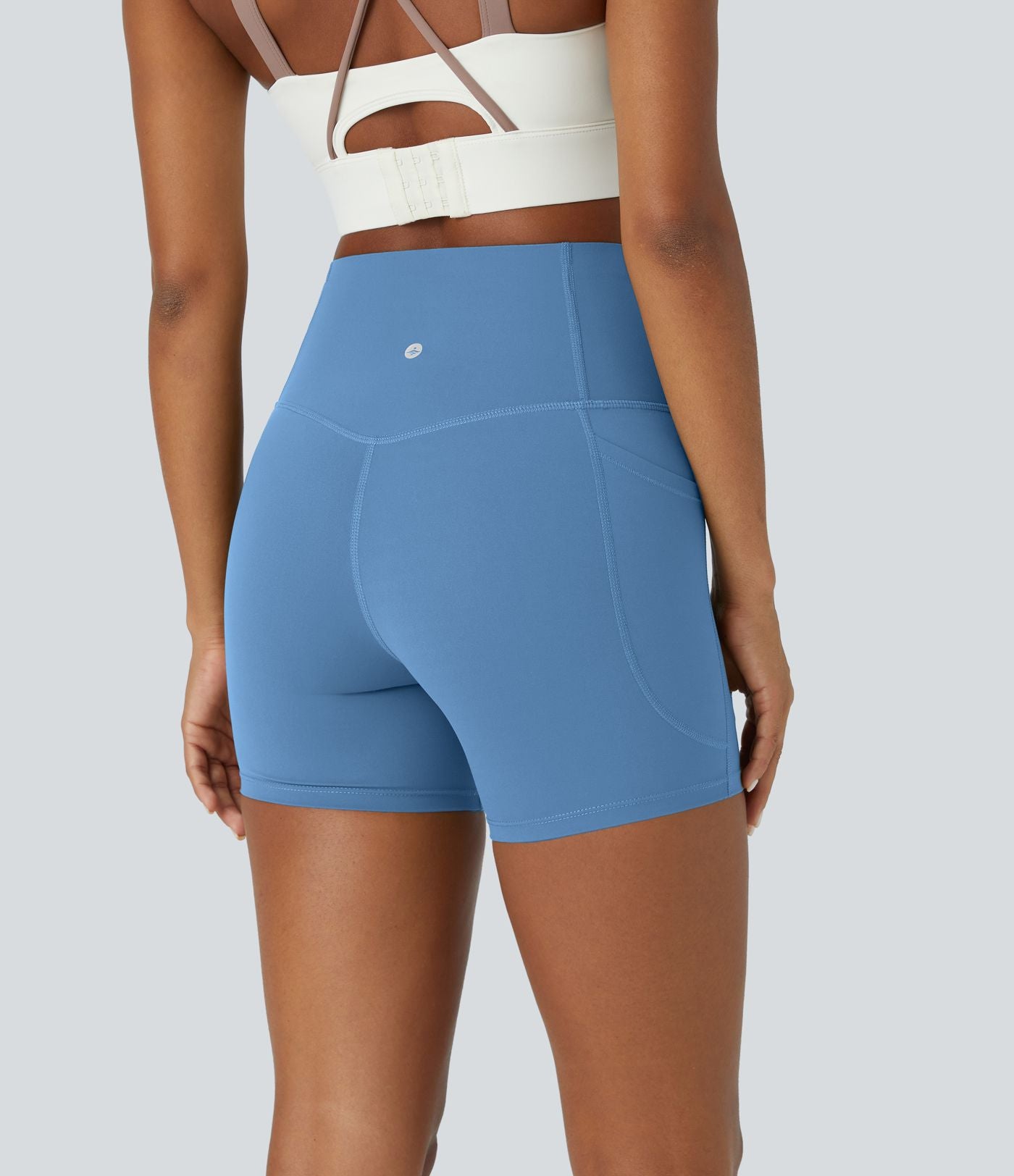 Short cycliste d'entraînement gainant taille haute UltraSculpt™ SoCinched à poches latérales 12,5 cm