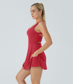 Robe de sport dos nu torsadée A-C