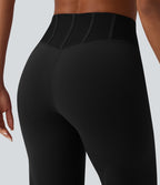 Pantalon yoga Halara UltraSculpt™ gainant coupe droite taille haute avec mesh contrastant