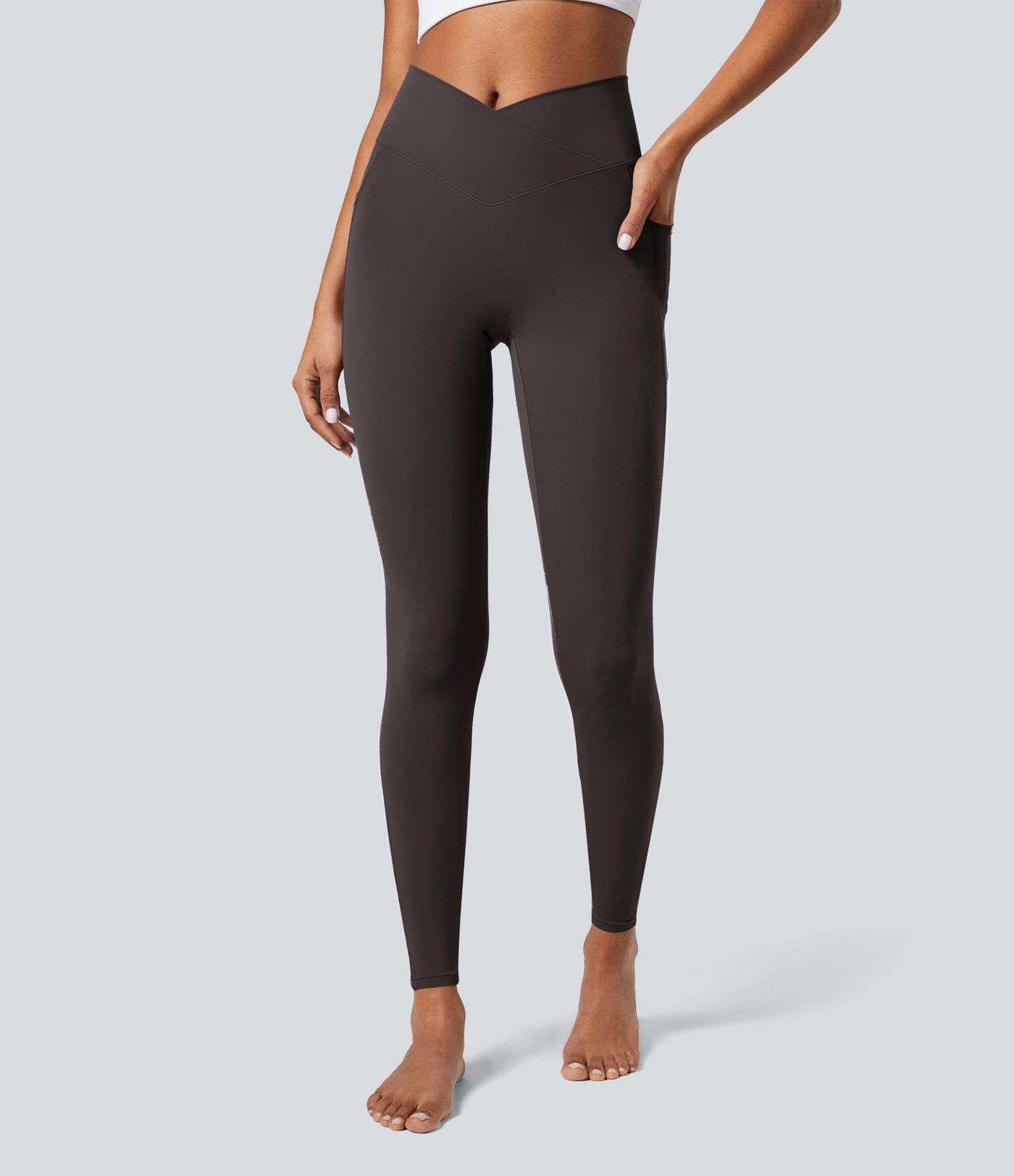 Softlyzero™ Legging Unis Poches Croisées