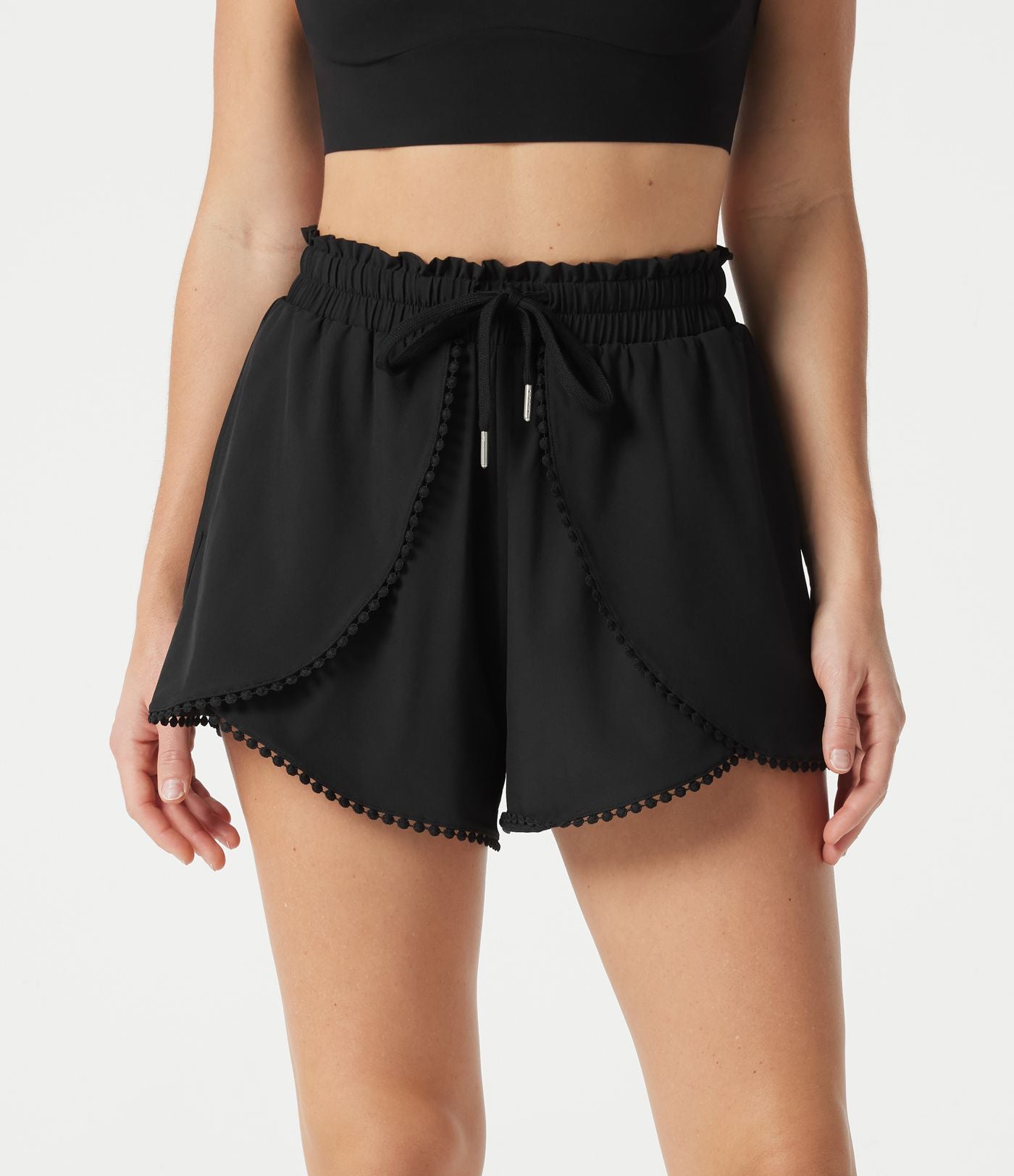 Breezeful™ Short de sport 2-en-1 taille haute 7,5 cm à séchage rapide avec cordon de serrage et poches
