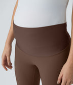 Legging 7/8 de yoga de maternité Softlyzero™ à taille très haute - Protection UPF50+