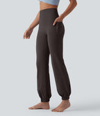 Jogging ballon danse SoftlyZero™ taille haute gainant avec poches