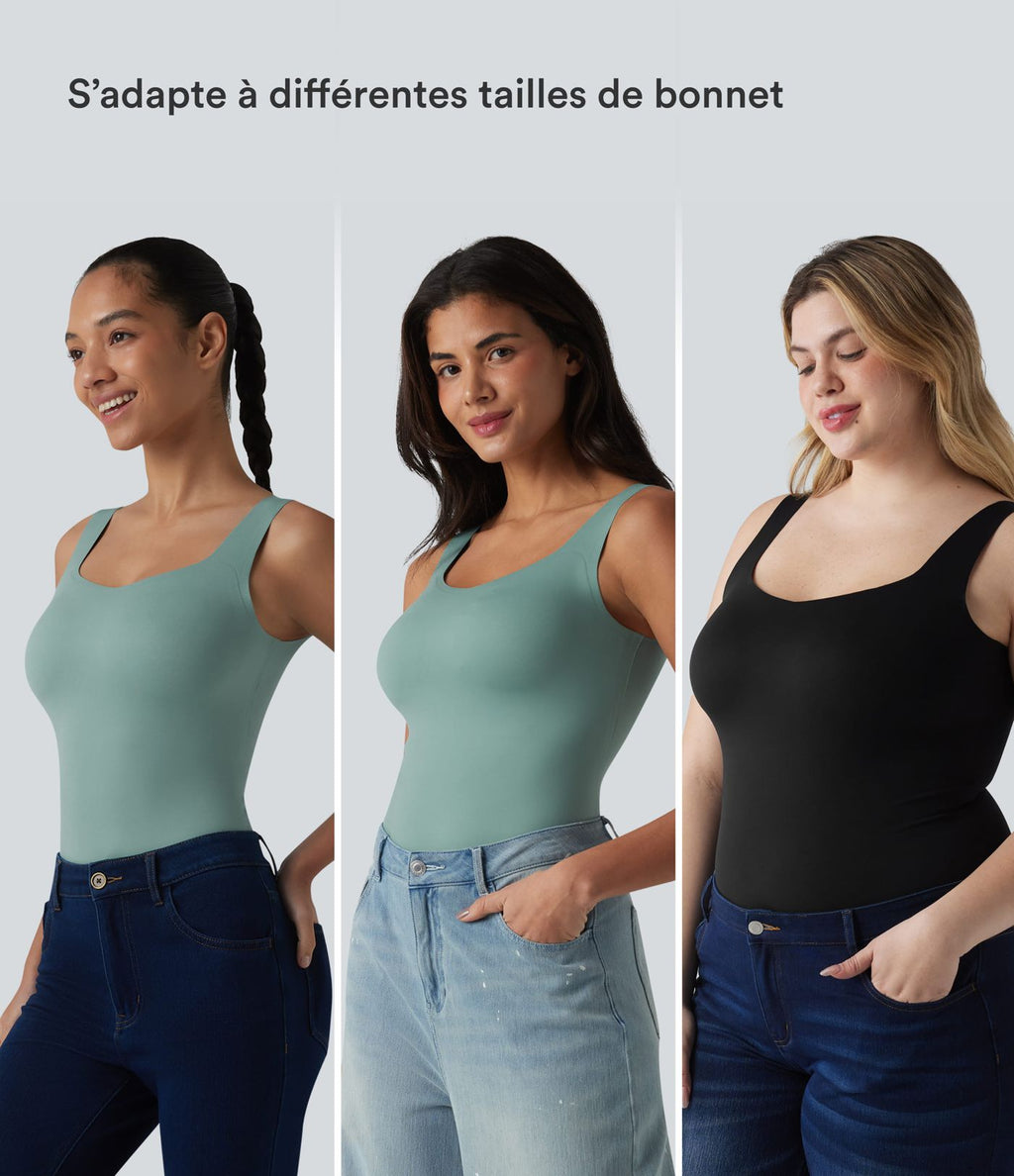 Débardeur casual avec soutien-gorge intégré bonnets B-E