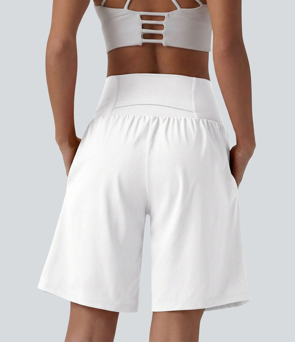Short de yoga 2-en-1 SoftlyZero™ Airy taille très haute effet frais InstantCool 22,8 cm avec poches