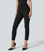 Pantalon de travail 7/8 gainant taille haute avec ourlet ajustable Halara Flex™