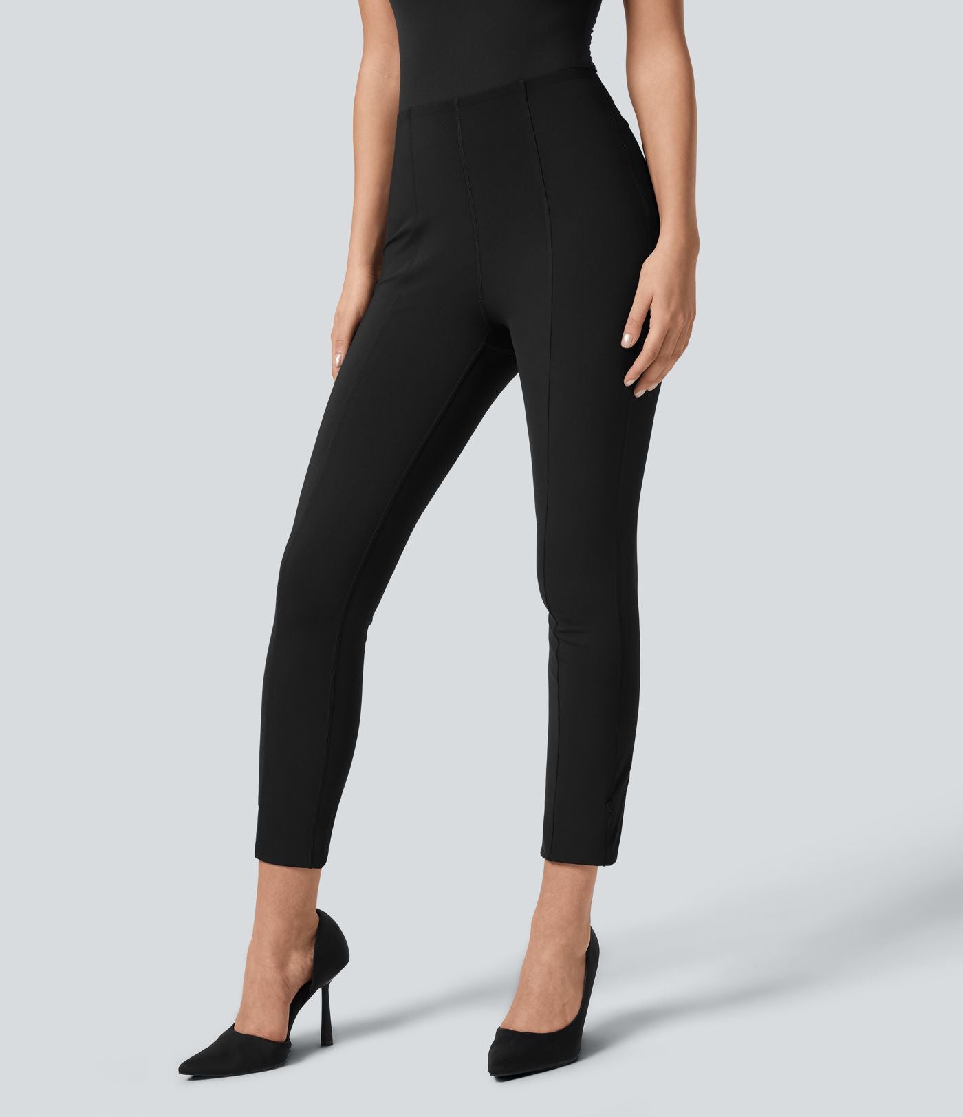 Pantalon de travail 7/8 gainant taille haute avec ourlet ajustable Halara Flex™