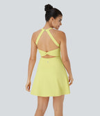 Robe de Danse Sport Mini à Volants Torsadés Dos Nu - Longueur Plus