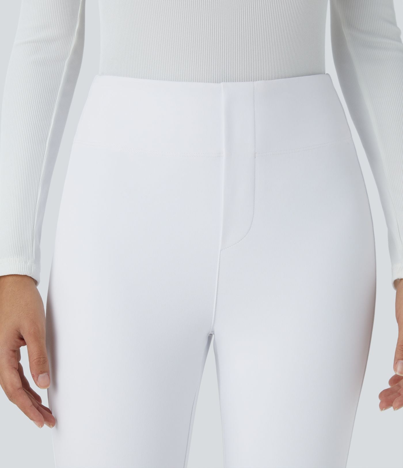 Pantalon tailleur fuselé taille haute Halara Flex™ avec poches