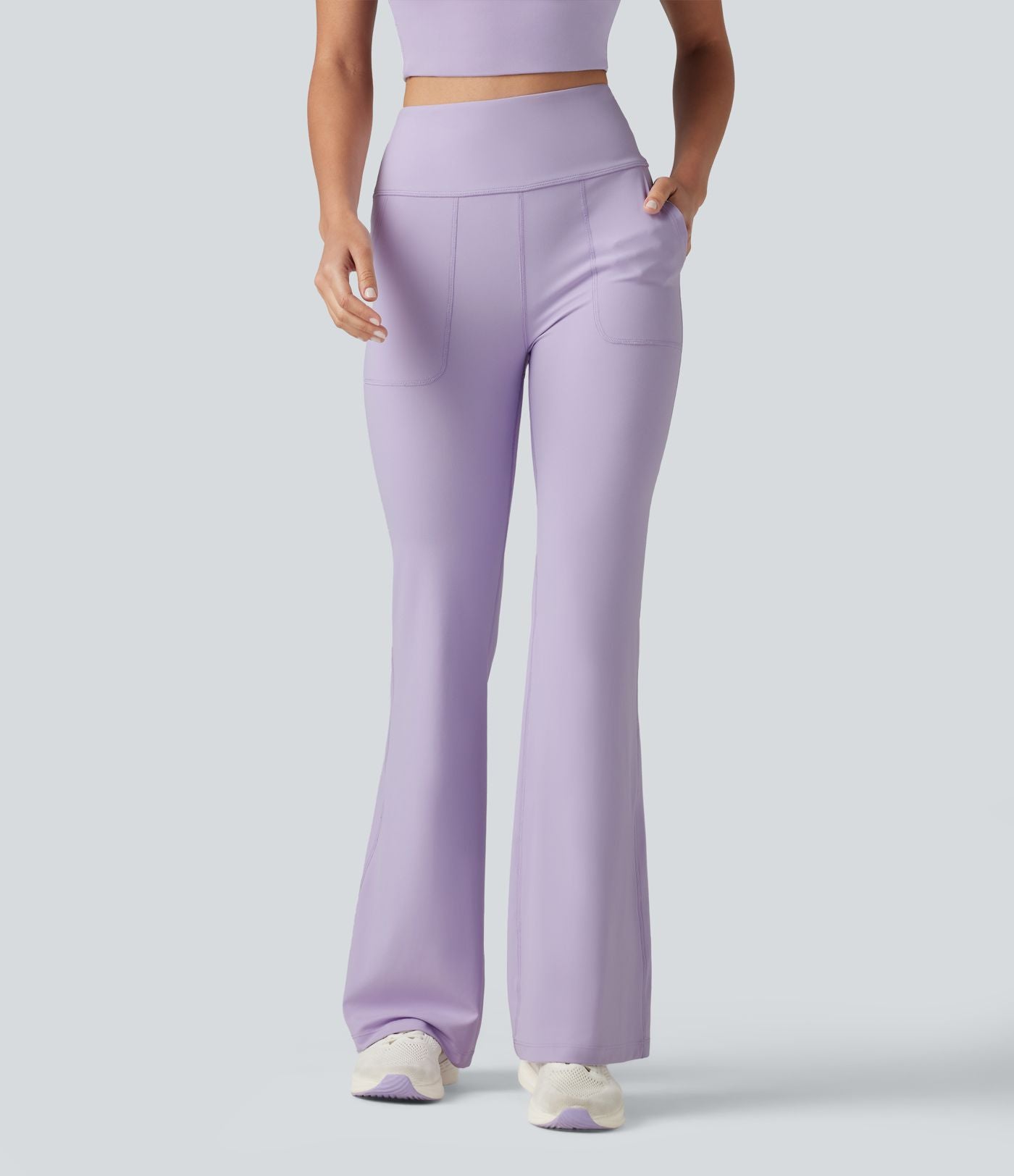Halara UltraSculpt™ Legging évasé décontracté taille haute ventre plat avec poches