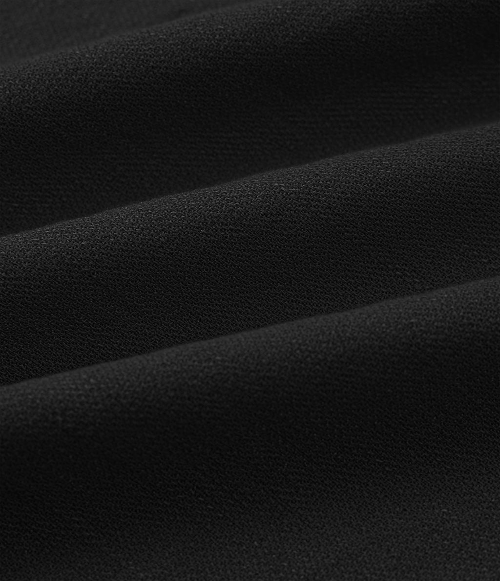 Pantalon effet lin taille haute avec cordon de serrage, bord volanté et poches
