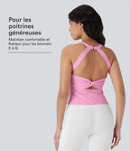 Débardeur yoga SoftlyZero™ Plush à découpes E-G