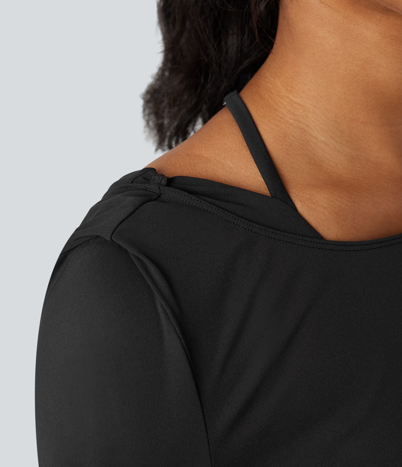 Top de sport yoga SoftlyZero™ Airy 2-en-1 découpe au dos toucher frais