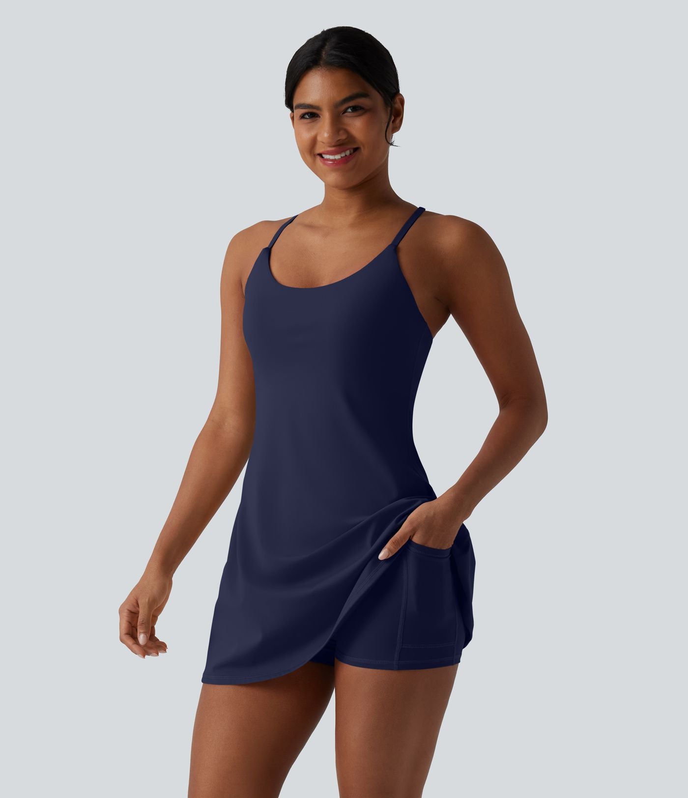 Robe sport SoftlyZero™ Plush ventre plat avec poches – Édition Easy Peasy