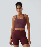 Débardeur yoga court SoftlyZero™ Plush à découpes A-C