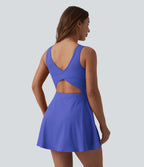 Robe de sport mini 2-en-1 SoftlyZero™ Airy col U poches effet frais InstantCool danse bonnets E-G, accès facile Easy Peasy