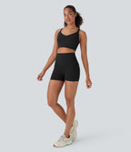 Short cycliste 7,5 cm d'entraînement gainant galbant taille haute avec poches Halara UltraSculpt™