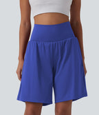Short de yoga 2-en-1 SoftlyZero™ Airy taille très haute effet frais InstantCool 22,8 cm avec poches