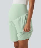 Short de yoga maternité SoftlyZero™ Airy 2-en-1, taille très haute, à effet frais InstantCool, 22,5 cm, avec poches