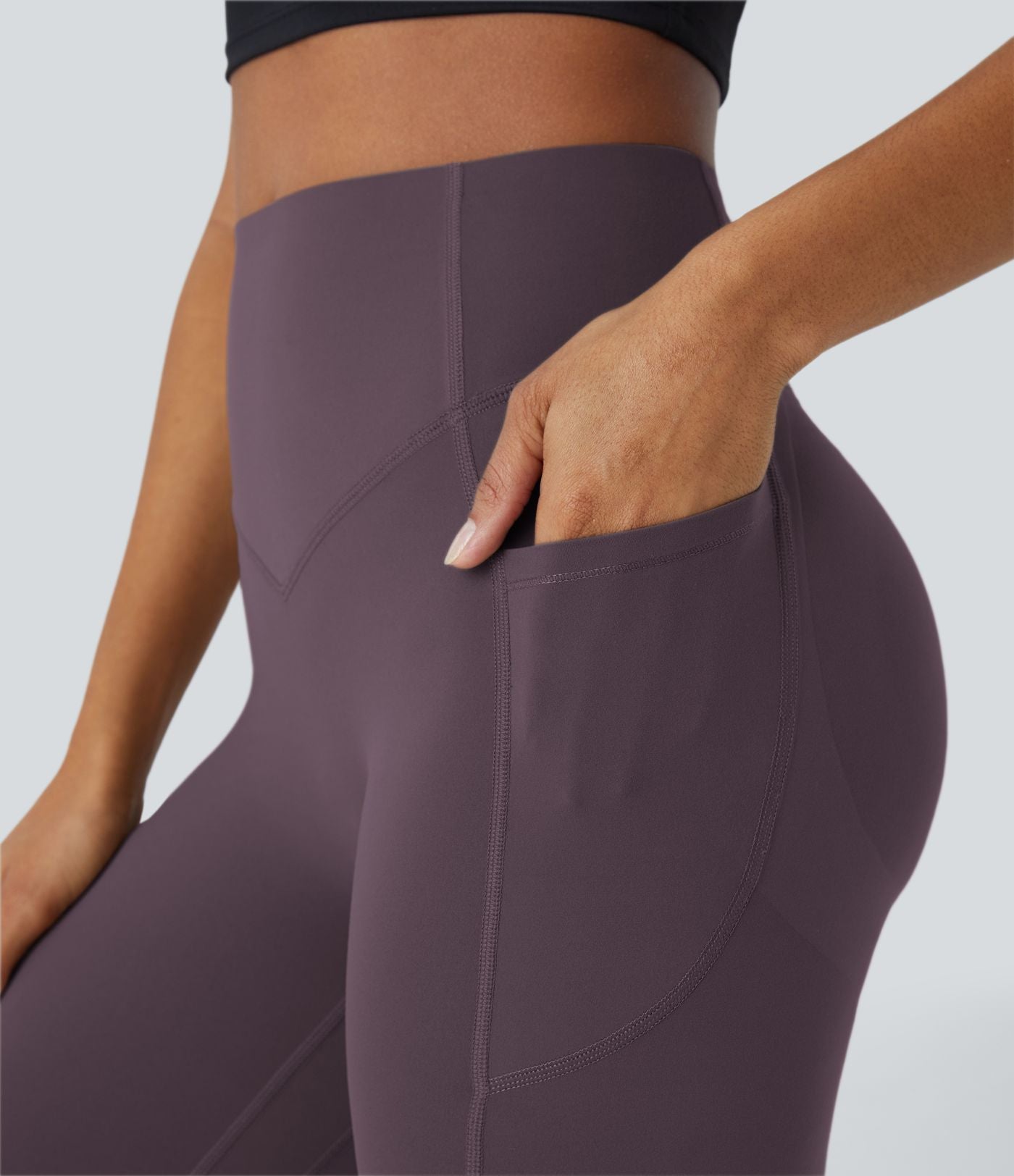 Legging d'entraînement gainant galbant taille haute avec effet scrunch et poches Halara UltraSculpt™