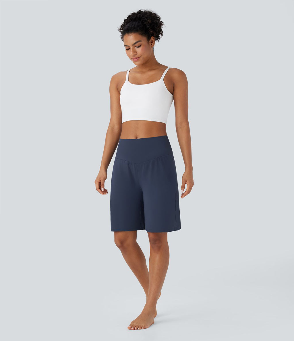 Bermuda SoftlyZero™ Airy de yoga taille haute avec poches multiples et effet frais InstantCool