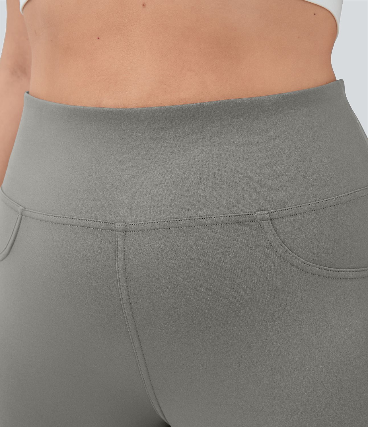 Legging yoga évasé grande taille taille haute DayStretch avec poches