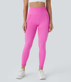 Legging yoga 7/8 taille haute froncé sans couture OneForm Seamless Flow
