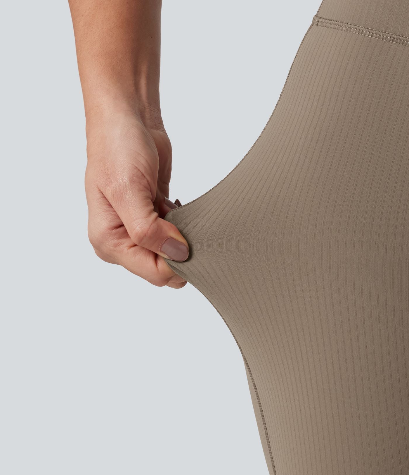Legging de yoga Halara UltraSculpt™ côtelé, taille haute, évasé croisé, à poches