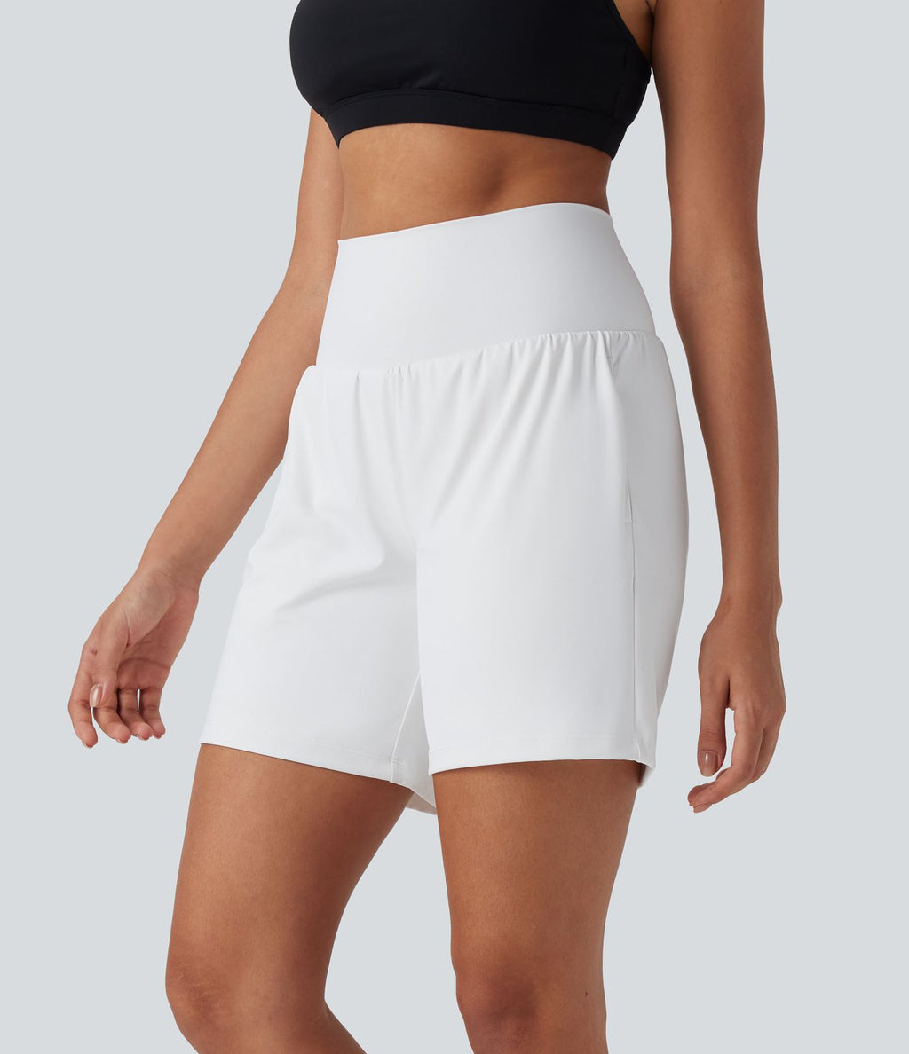 Short de yoga SoftlyZero™ Airy 2-en-1 taille très haute avec poches et effet frais InstantCool 17,5 cm