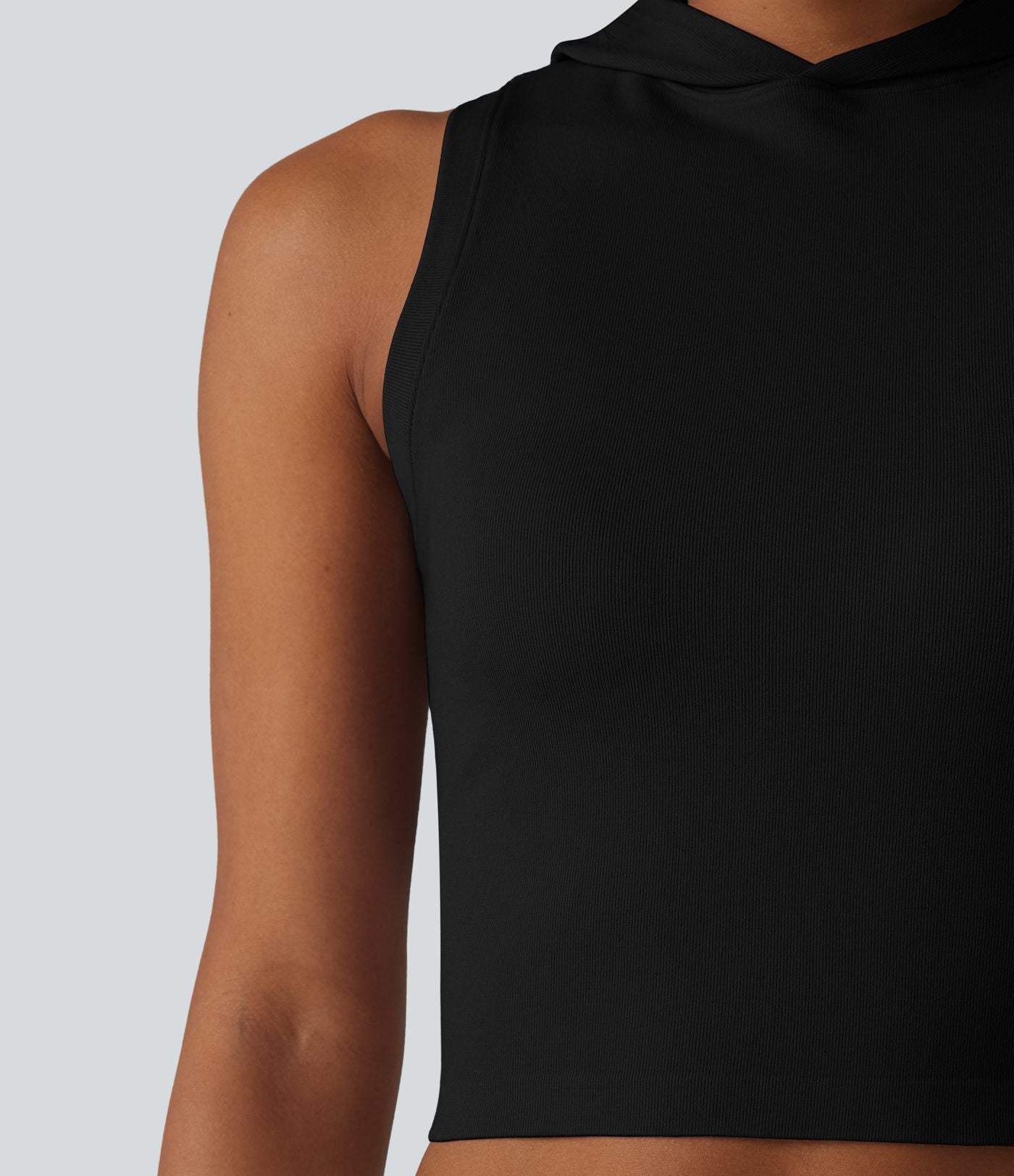 OneForm Seamless Flow Débardeur casual court à capuche sans couture