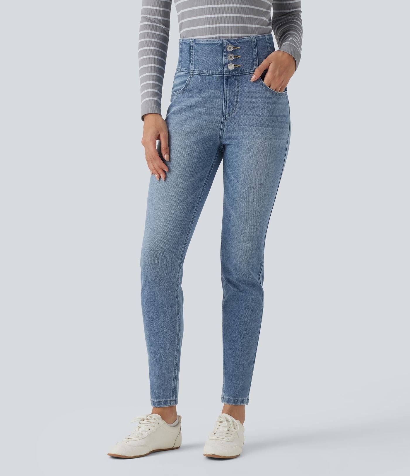 Jean skinny Halara Flex™ taille haute avec poches