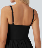 Mini robe Breezeful™ type nuisette plissée 2-en-1 ultra-courte à boucle ajustable, séchage rapide et poche - Easy Peasy