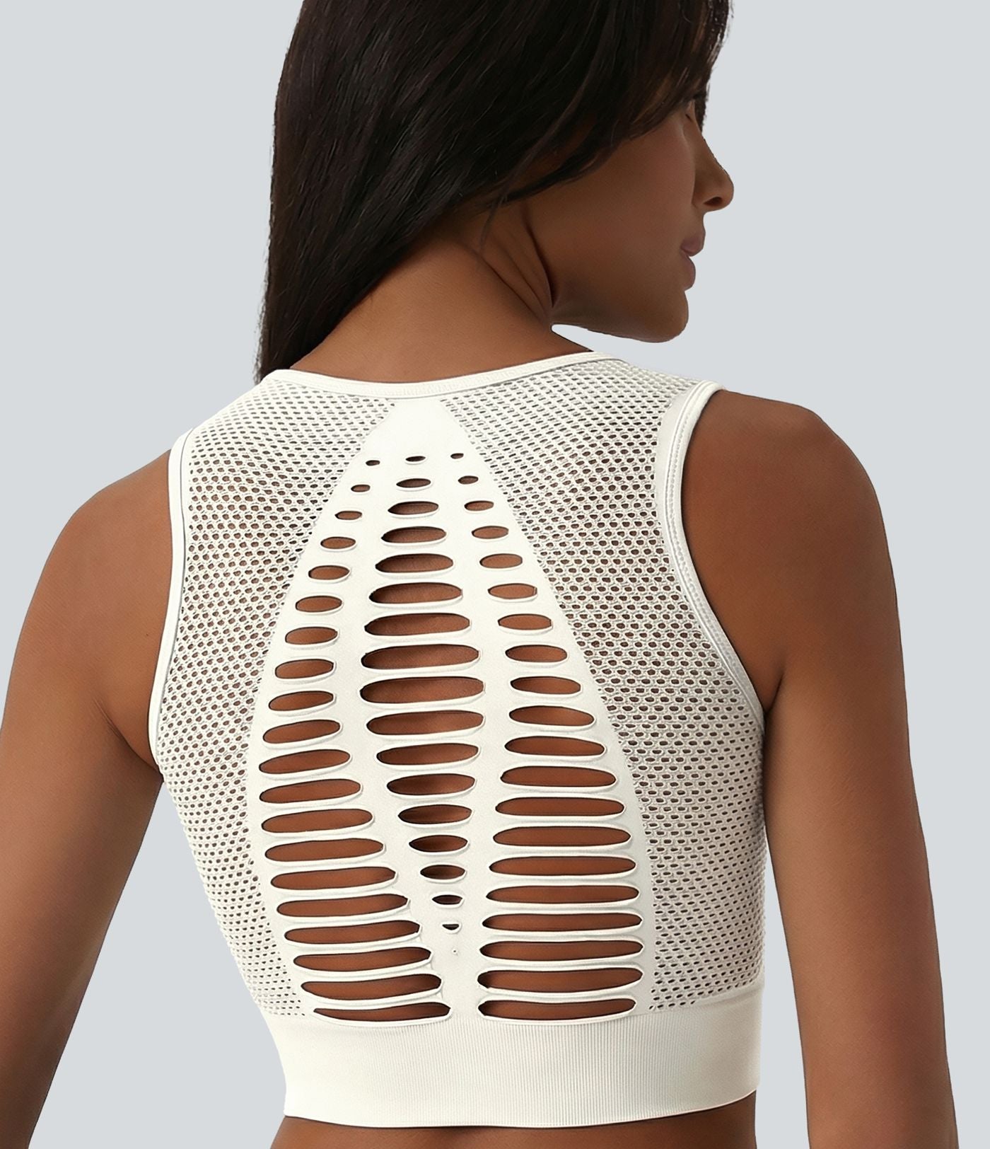 Débardeur de yoga OneForm Seamless Flow à découpes avec brassière intégrée