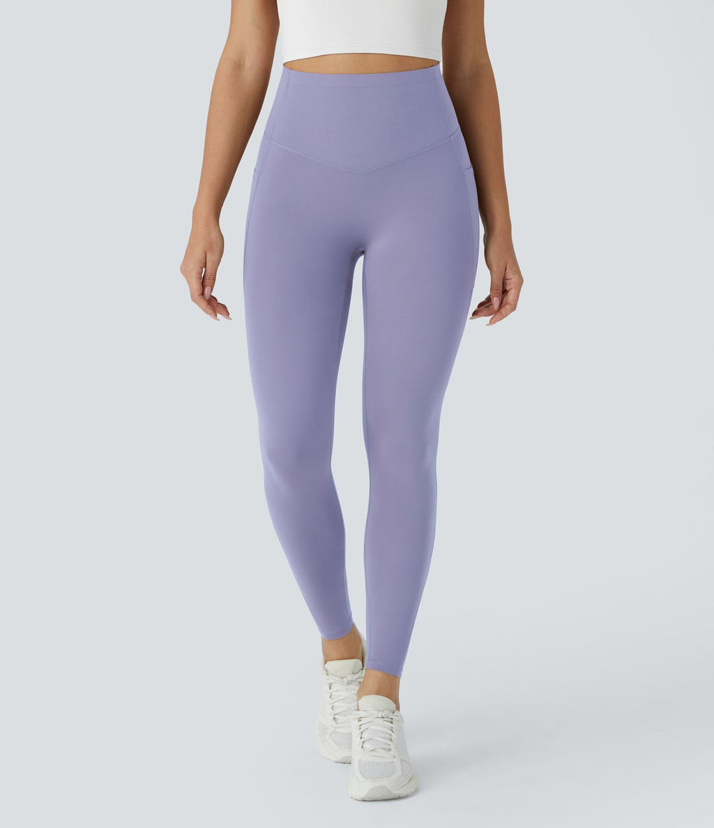 Legging d'entraînement gainant galbant taille haute avec poches Halara UltraSculpt™