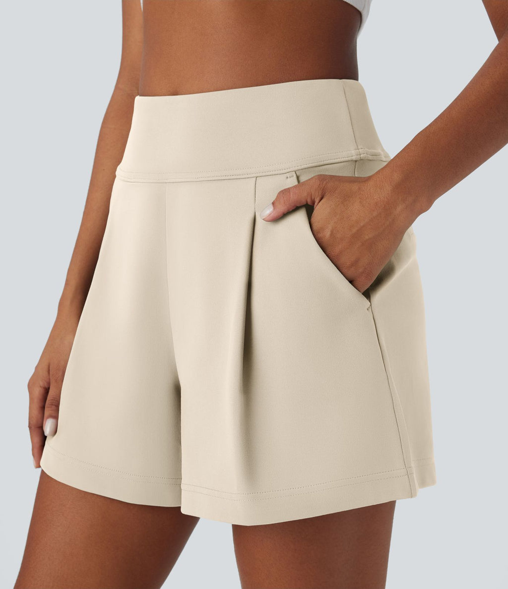 Short de travail large taille haute DayStretch avec poches