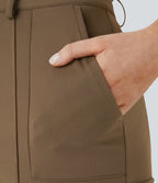 Pantalon cargo ajusté uni taille haute DayStretch avec poches zippées
