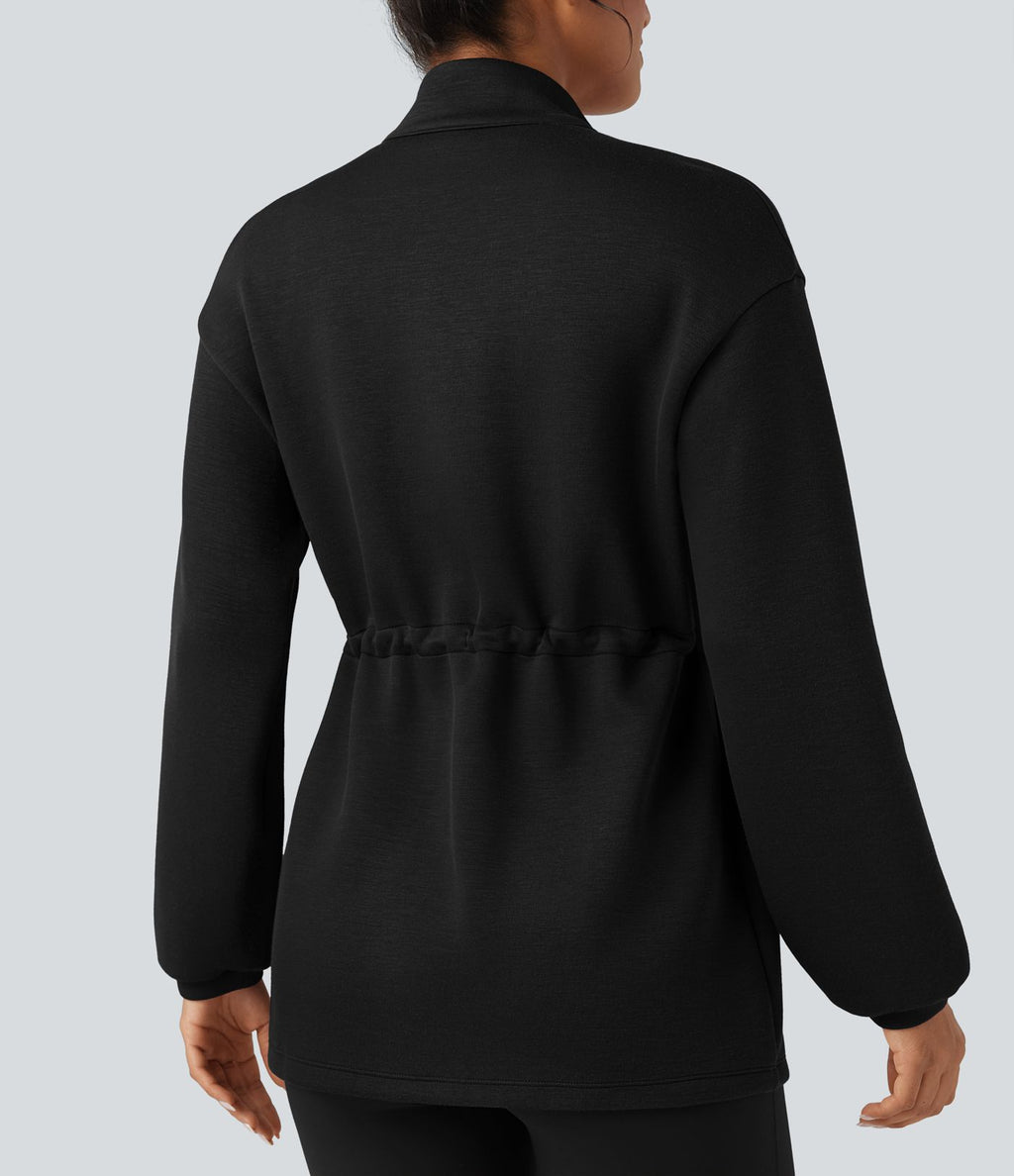 Veste décontractée SpacerTek™ col montant, manches longues avec cordon de serrage et poches