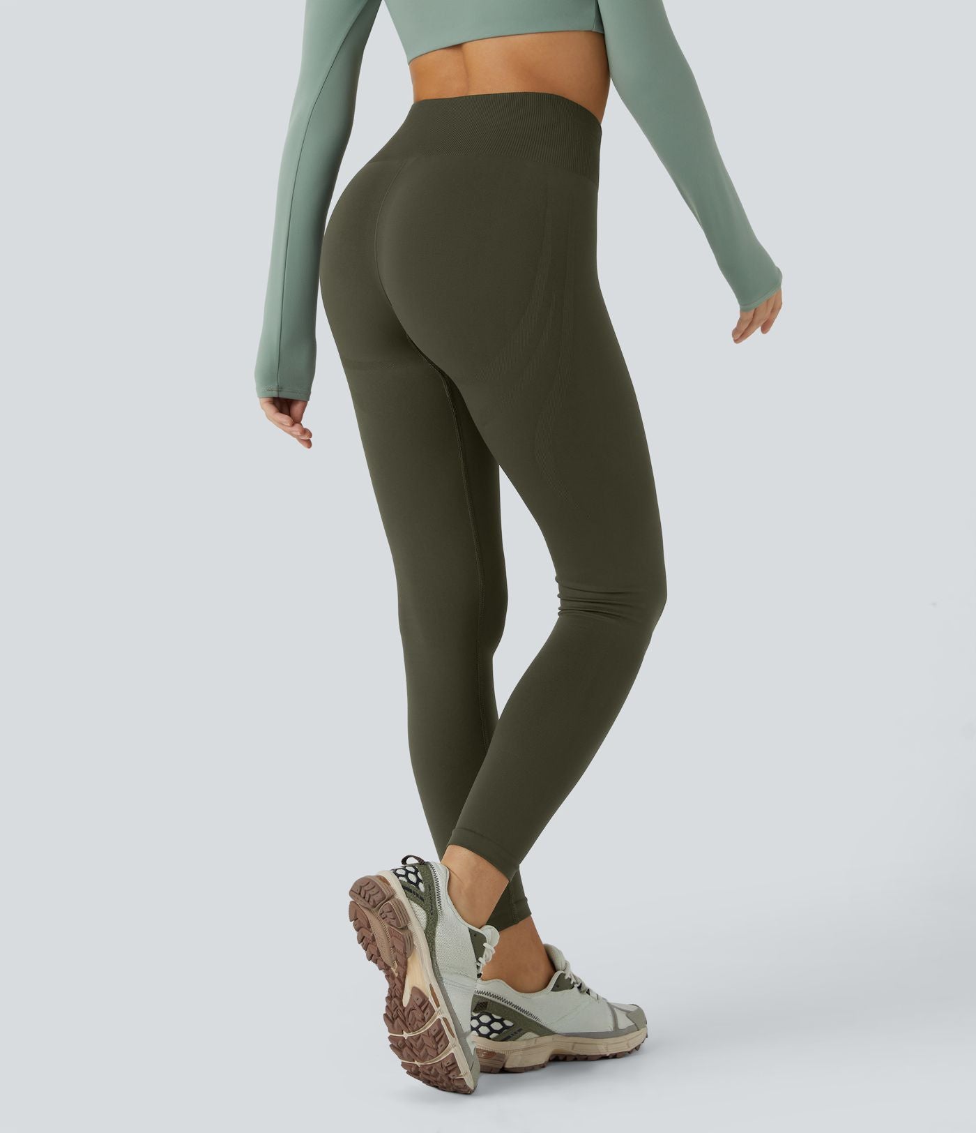 Legging yoga gainant effet push-up taille moyenne sans couture OneForm Seamless Flow