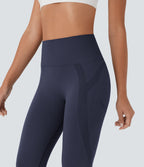 Legging capri yoga taille haute froncé sans couture OneForm Seamless Flow