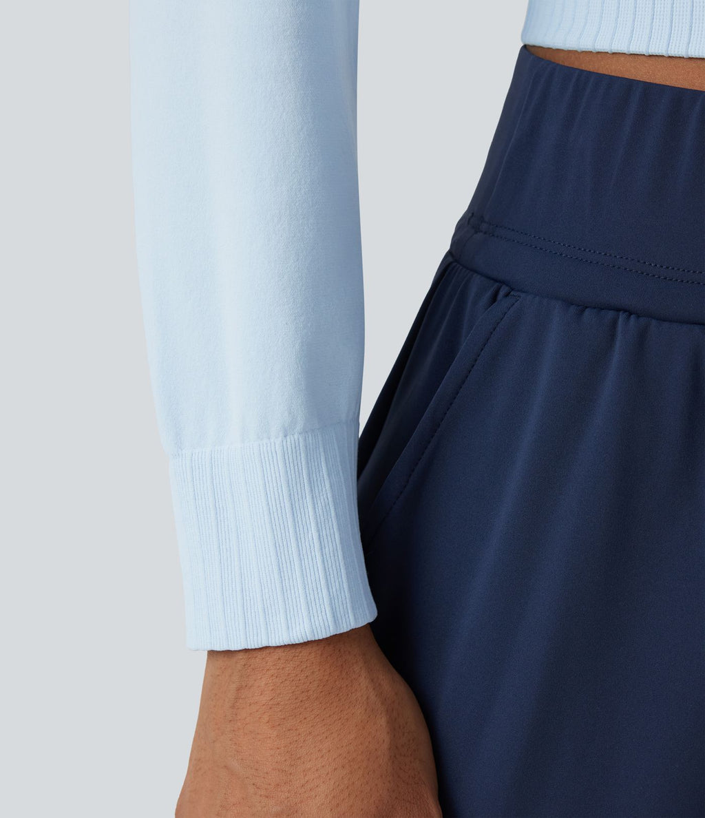 Haut de sport col rond à manches longues sans couture OneForm Seamless Flow