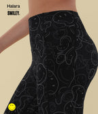 Legging de training bootcut Halara X Smiley® Halara UltraSculpt™ taille haute push-up froncé ventre plat avec poches