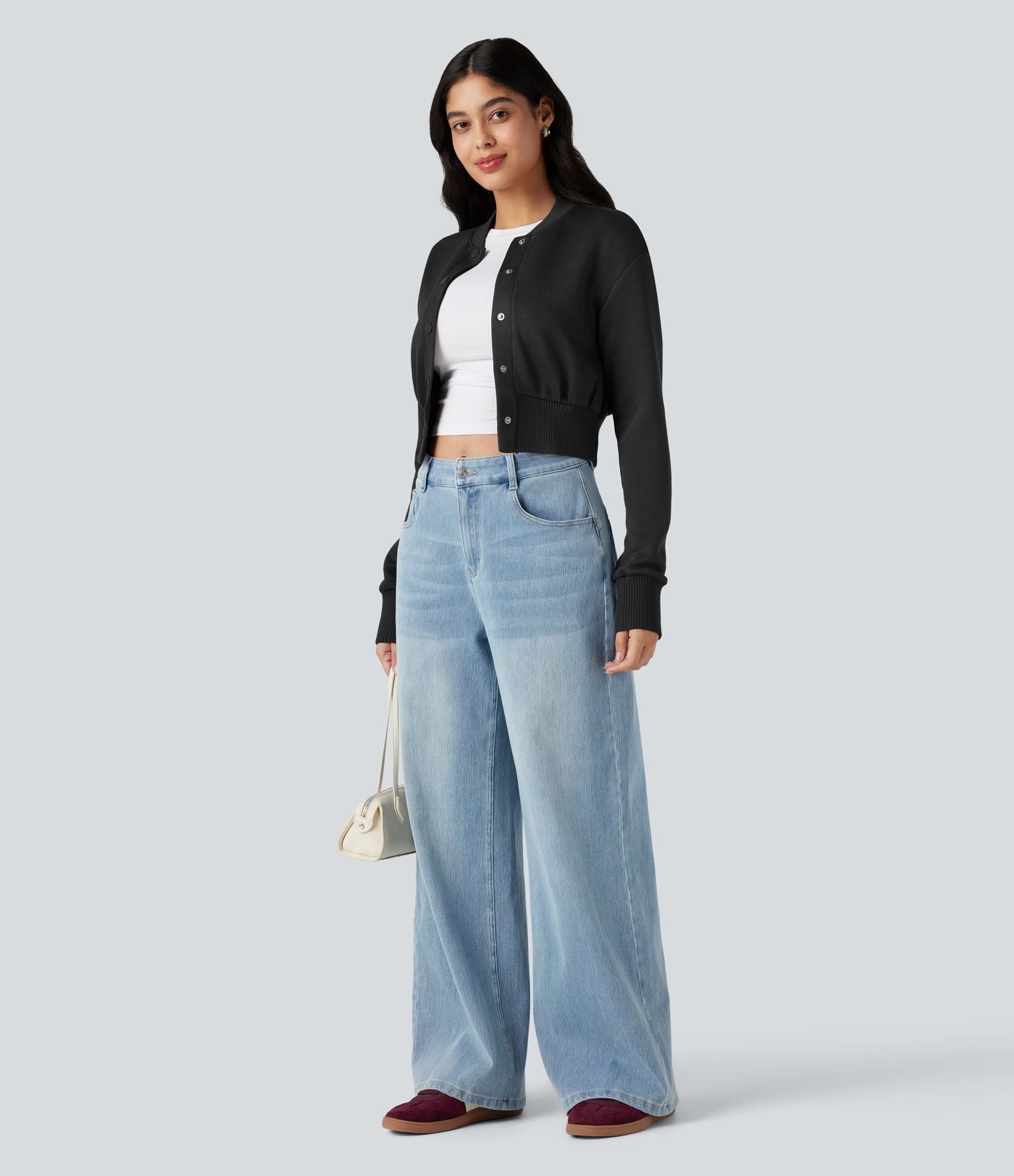 Veste décontractée SpacerTek™ col baseball et manches longues