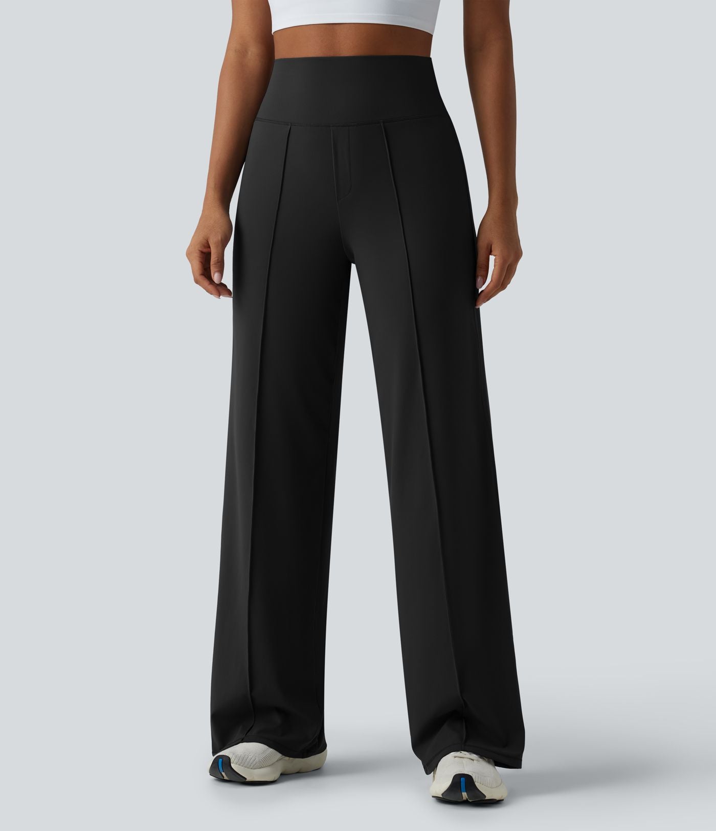 Pantalon de yoga jambes droites taille haute gainant Halara UltraSculpt™ avec poches