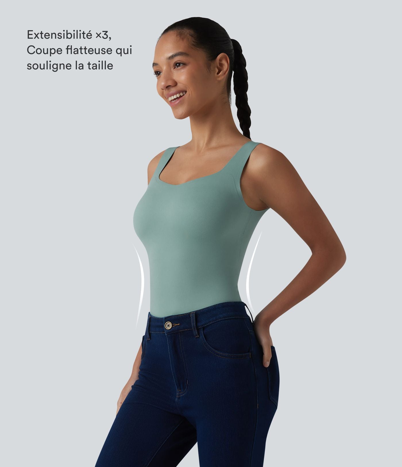 Débardeur casual avec soutien-gorge intégré bonnets B-E