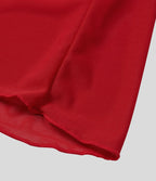 Robe de sport danse mini 2-en-1 laçage asymétrique résille contrastante fluide avec poche A-D